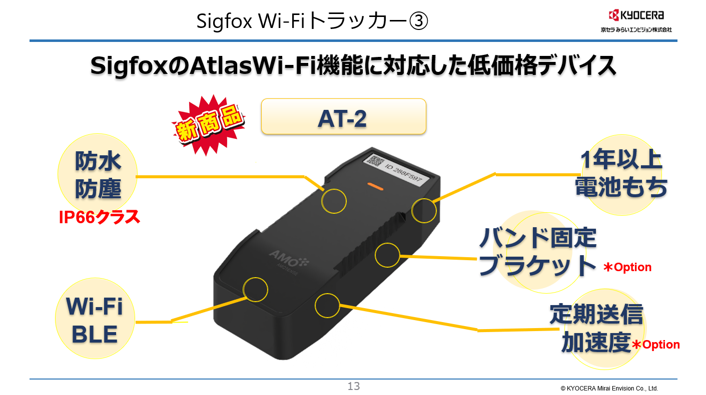 Sigfox Wi-Fiトラッカー③